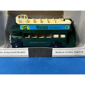 Vintage Lledo AEC Regent Open Top Bus Southern National Warners Holidays